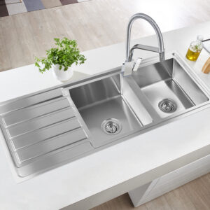 Colby 1200mm Double Bowl Sink-Right Hand Bowl
