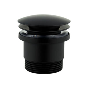 Vogue  Universal Matte Black Domed Pop Up Basin Waste 40/32mm