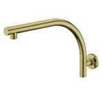 Hazel Round Curved Fixed  Shower Arm  Brushed Gold