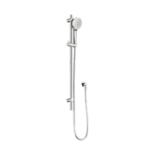 Elgin Chrome Hand Shower on Rail with Dual Check Valve & Elbow