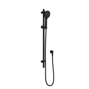 Elgin Matte Black Hand Shower on Rail with Dual Check Valve & Elbow