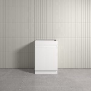 Thebe Floor Mount Cabinet Only White-600mm