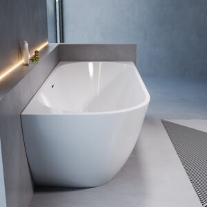 Versa MK2 1700mm White RH Multi Fit Corner With Overflow BTW Freestanding Bath