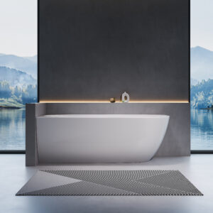 Versa MK2 1700mm White LH Multi Fit Corner With Overflow BTW Freestanding Bath