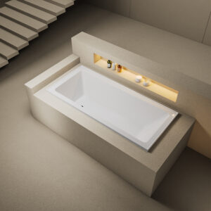 Ludlow Inset Rectangular Bath 1675 x 745 White