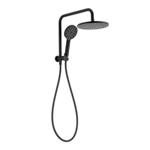 Artline / Spectra Project Matte Black Round Short Twin Shower