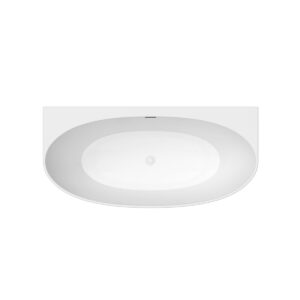 Toronto 1500mm MATTE WHITE With Overflow BTW Freestanding Bath