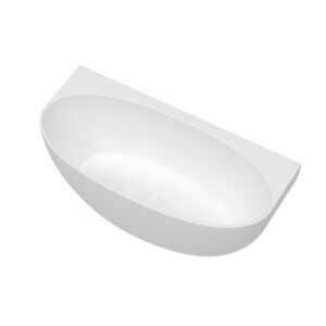 Toronto 1700mm MATTE WHITE With Overflow BTW Freestanding Bath