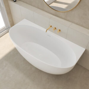 Toronto 1500mm White With Overflow BTW Freestanding Bath