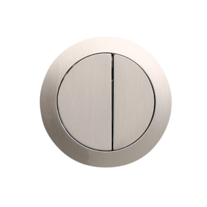 Toilet Cistern Button Round Brushed Nickel – Suits 48mm Hole