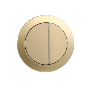 Toilet Cistern Button Round Brushed Gold – Suits 48mm Hole
